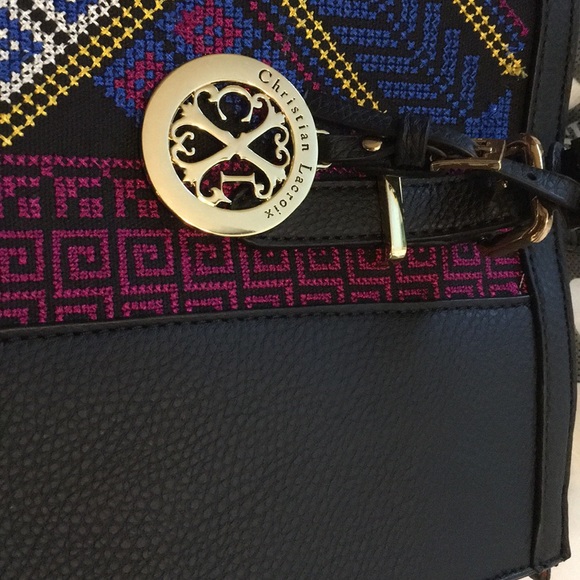 Christian Lacroix vegan leather embroidered tote - Picture 4 of 8